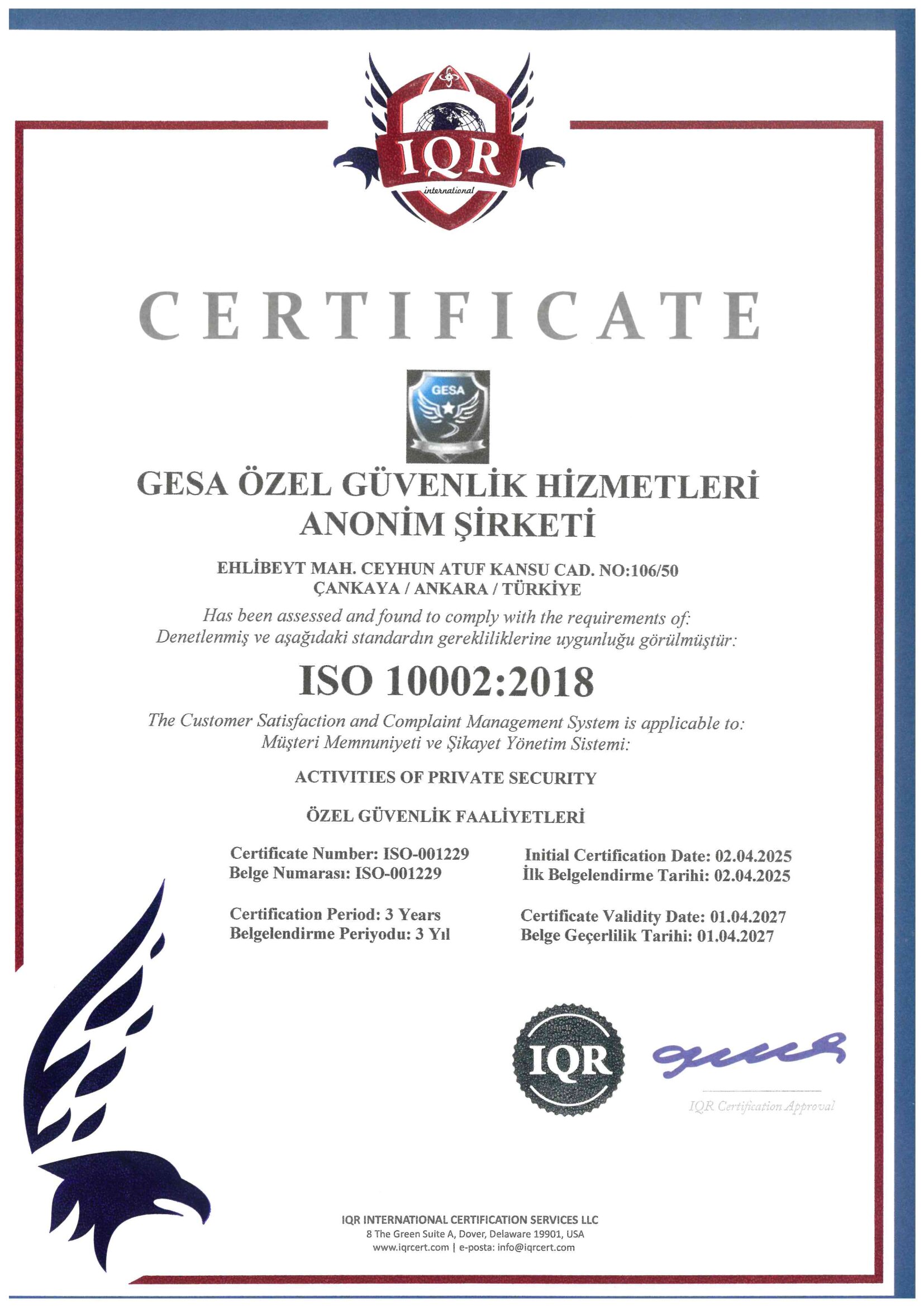 Müşteri Memnuniyeti Yönetim Sistemi